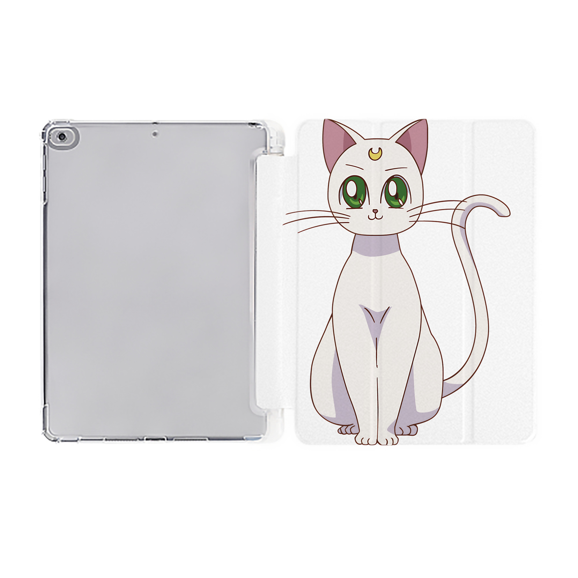 （画像用） 美少女戦士セーラームーン Sailor Moon IPad ケース ペン収納付き 三つ折りスタンド PUレザー×シリコン 対応機種9.5/10.5/10.9インチ